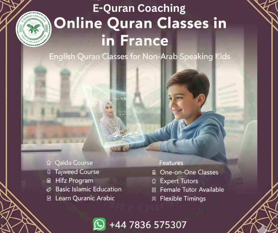 Learn Quranic Arabic online in France for English-speaking students