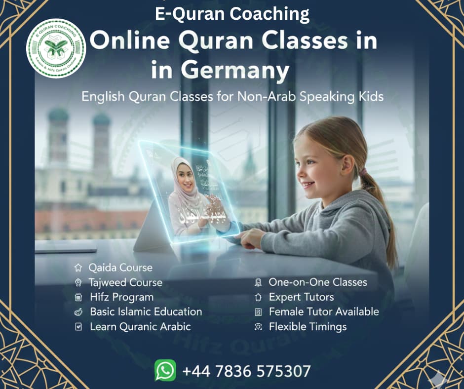 Online Quran classes in Germany for English-speaking families