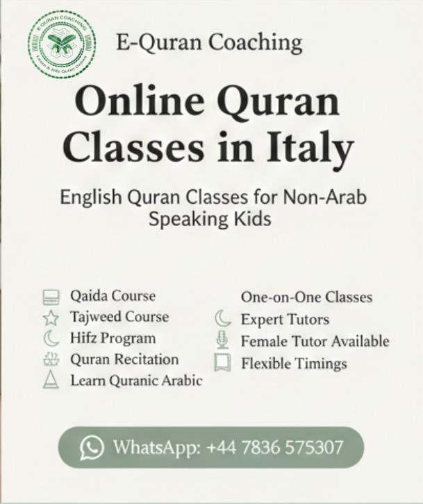 Online Qaida course in Italy for English-speaking families